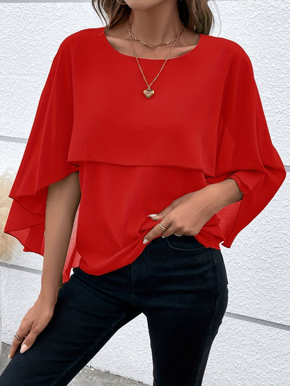 Belle Ontspannen en Tijdloze Winter Blouse