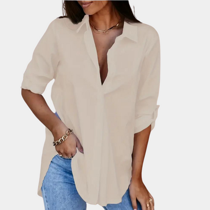 Eenvoudige en stijlvolle algemene blouse