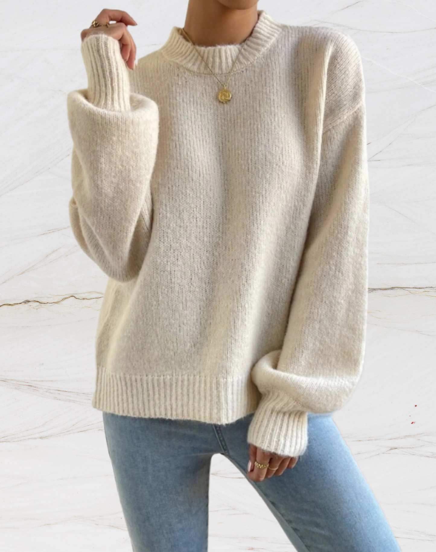 Delara | Eenvoudige en stijlvolle winterpullover