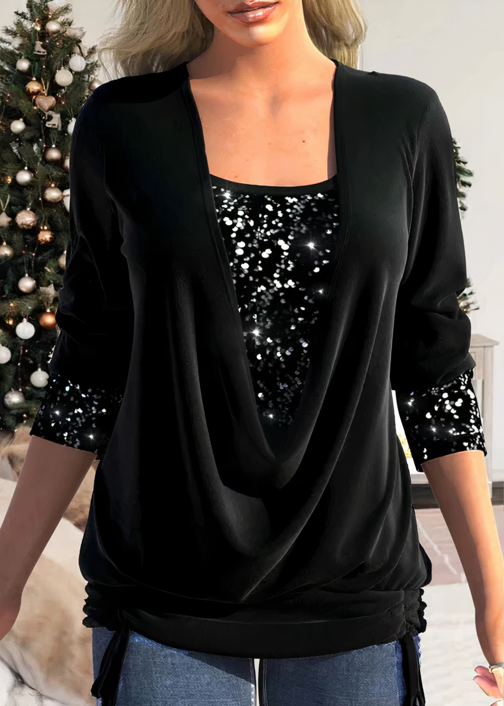 Adah | Moderne en modieuze winterblouse