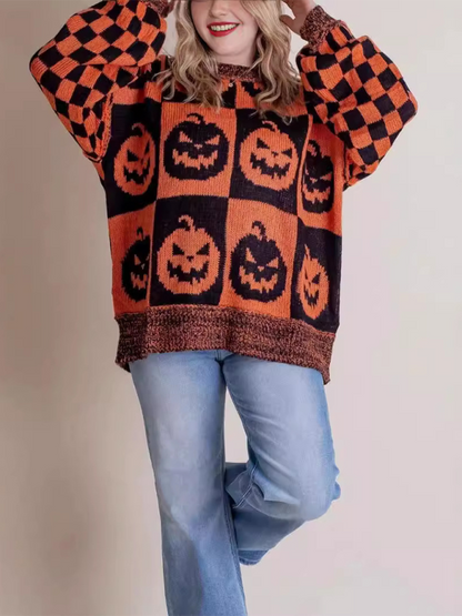 Sweaters - Oversized Halloween Sweater Ghost Jumper