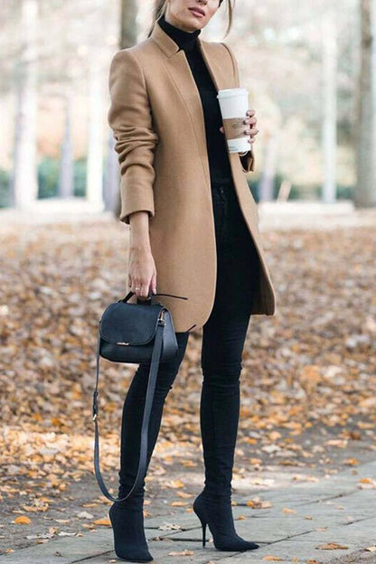 Rodress-women-outfit-betsellers--fashion-solid-color-stand-up-collar-coat