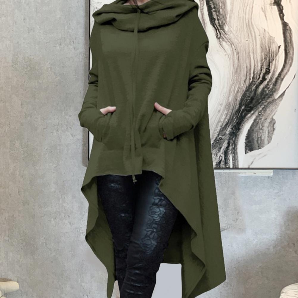 Buddha Trends Dress Oversized Loose Hooded Sweater