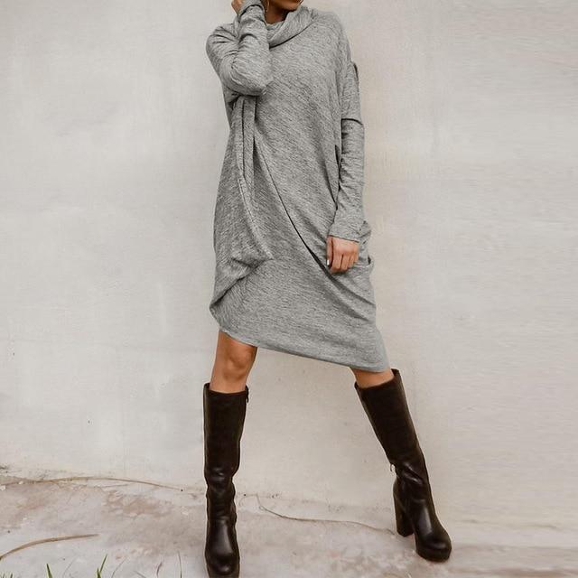 Buddha Trends Sweater Dresses Casual Chic Vibe Sweater Dress