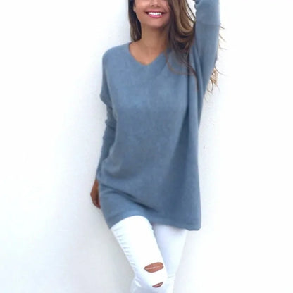 Women's Long Cashmere Sweater - NocturnalExpressions