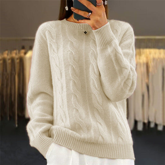 Women’s Cable-Knit Long Sleeve Sweater