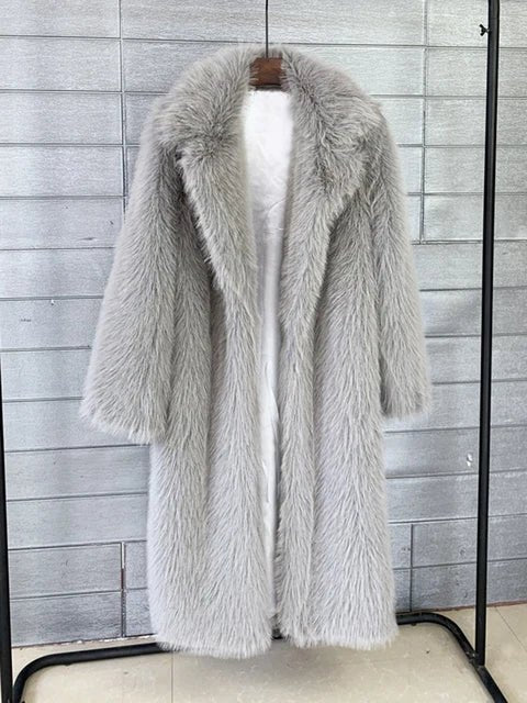 Fluffy Faux Fur Winter Coat - Kelly Obi New York