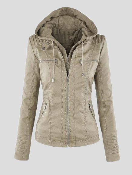 Women Jackets Faux Leather Jacket - LuckyFash™