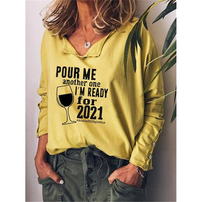 Women Long Sleeve Printed Shirt - LuckyFash™